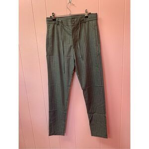 Bolongaro Trevor Womens Gray Pinstriped Skinny Trouser Chino Pants Size 28 NWT